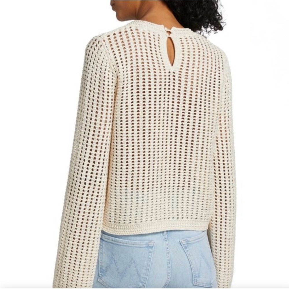 FRAME The Crochet Bell Sweater Size Small - Picture 3 of 10